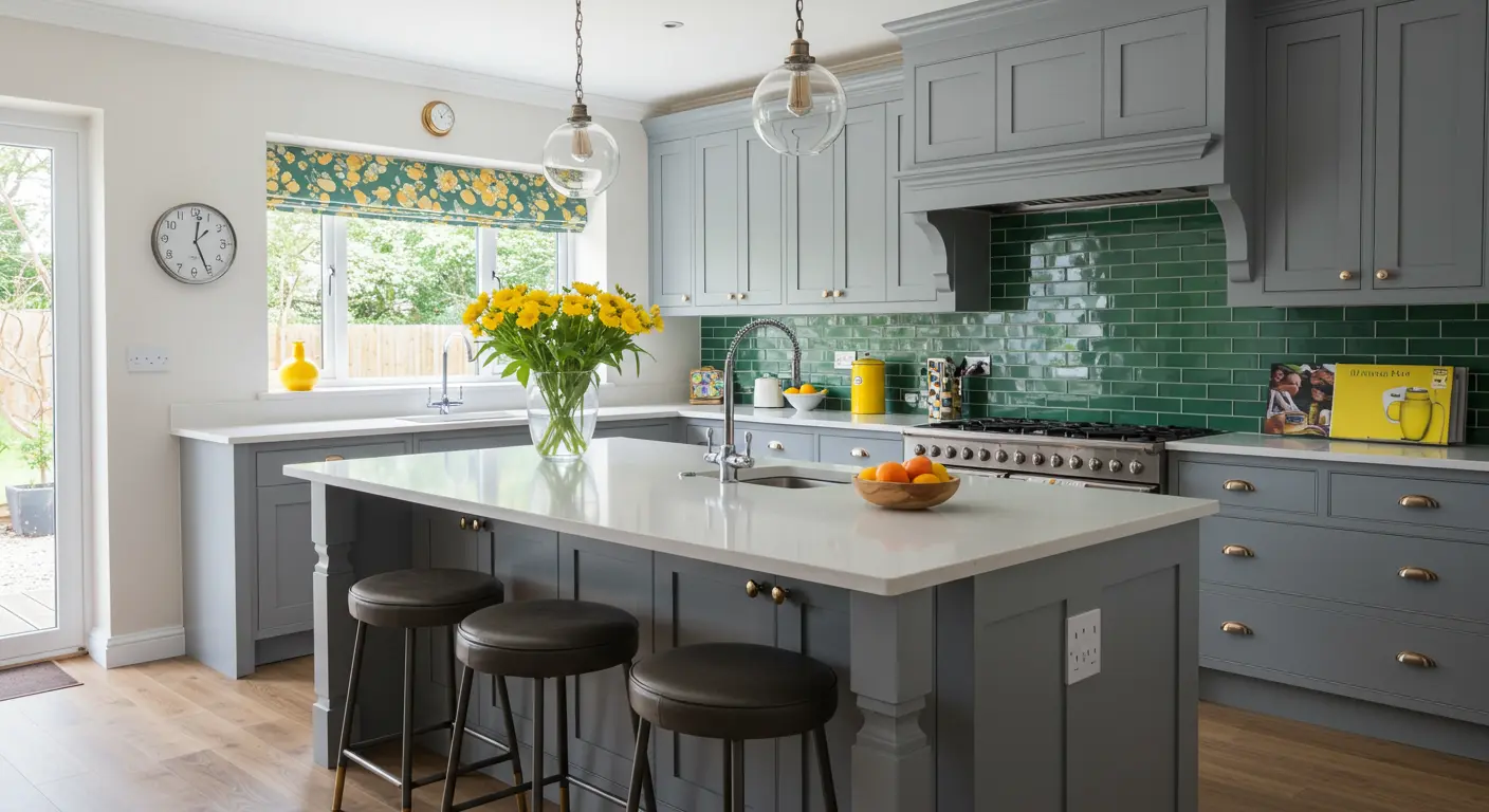 Gray Kitchen Ideas Gray with Bold Accents