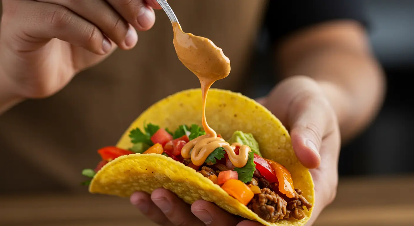 Close-up of homemade creamy chipotle sauce in a bowl.