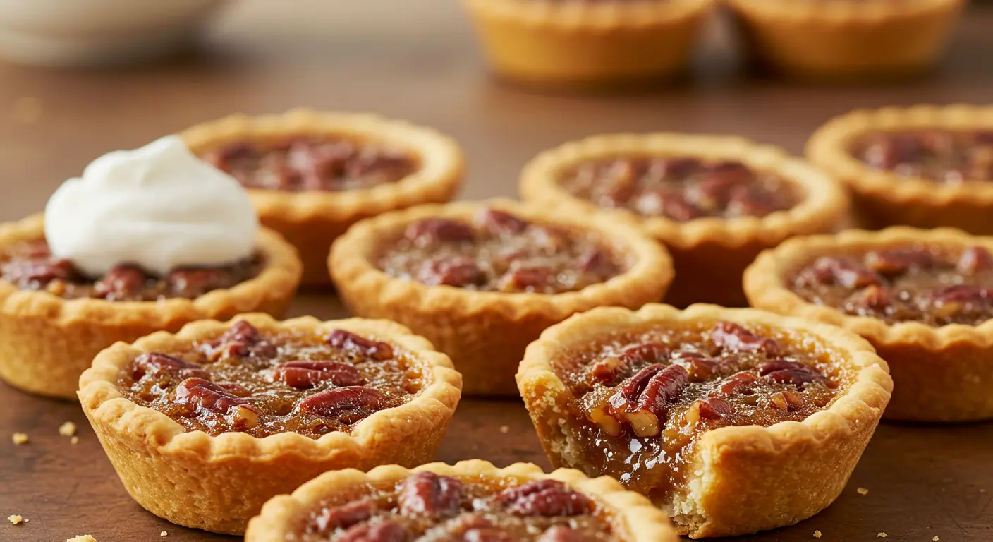 Golden-brown butter tarts baking in an oven, then cooling on a wire rack.
