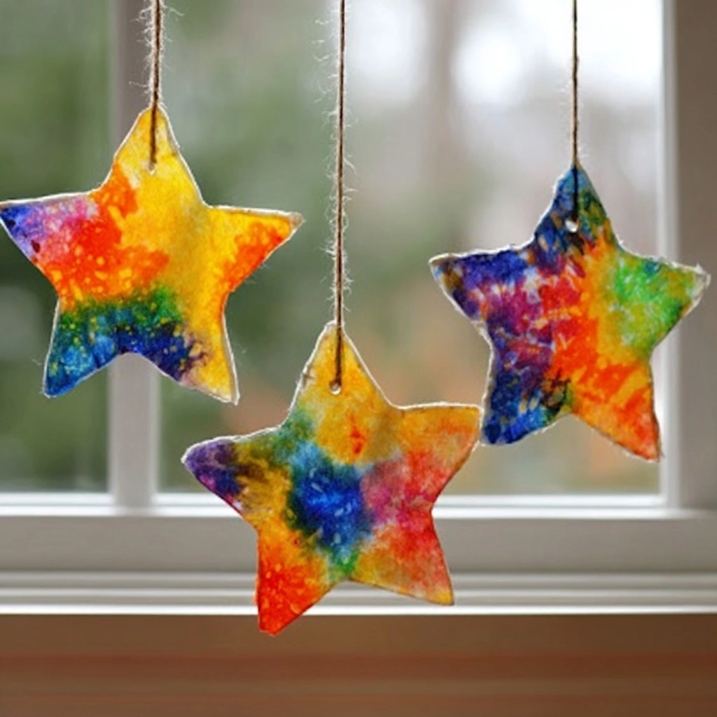 Crayon Star Suncatchers