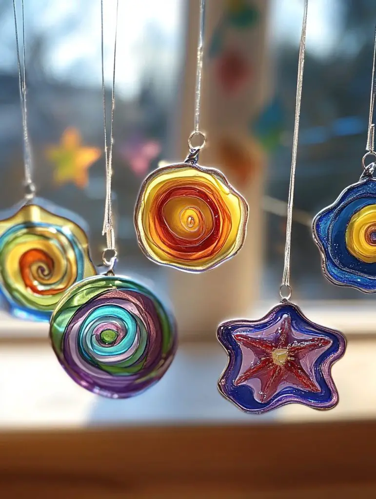 Glue Suncatchers DIY