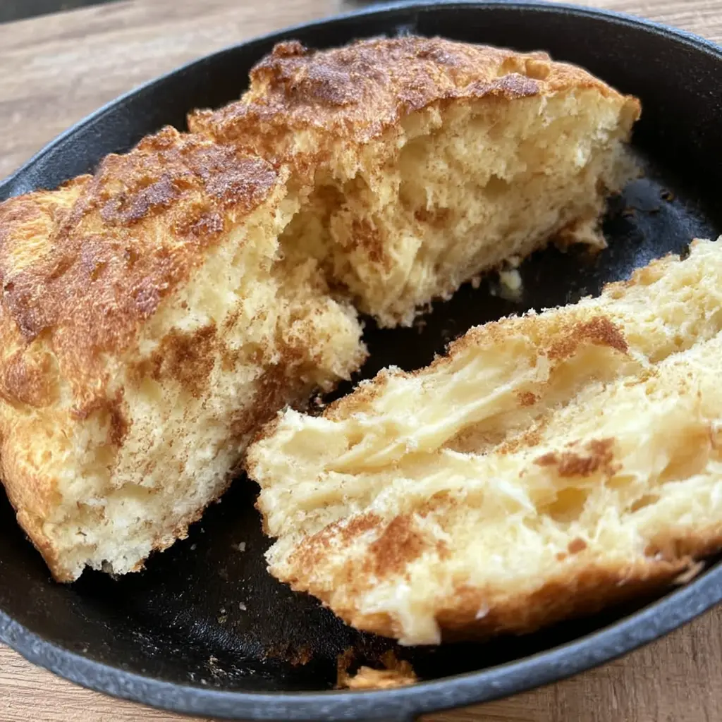 Campfire bread bannock on a stick