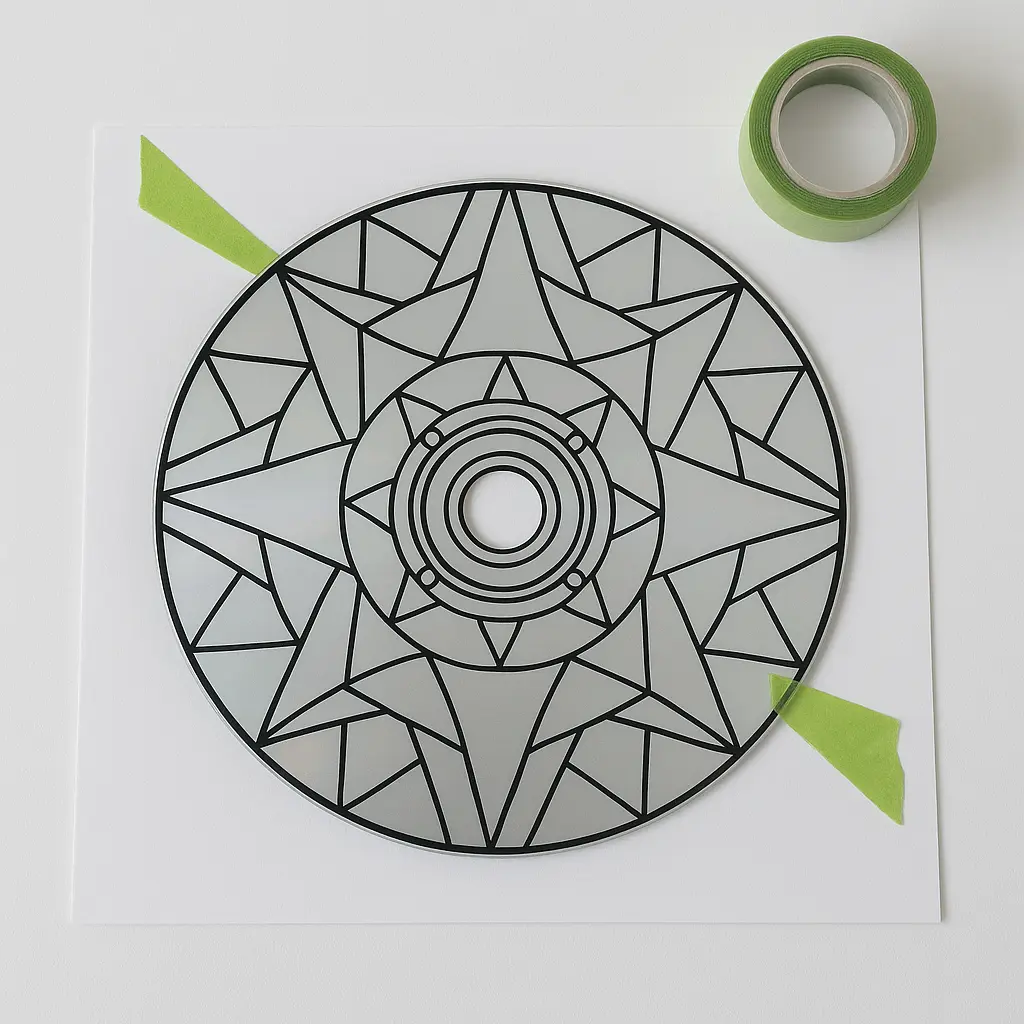 Outline the Pattern CD Suncatcher
