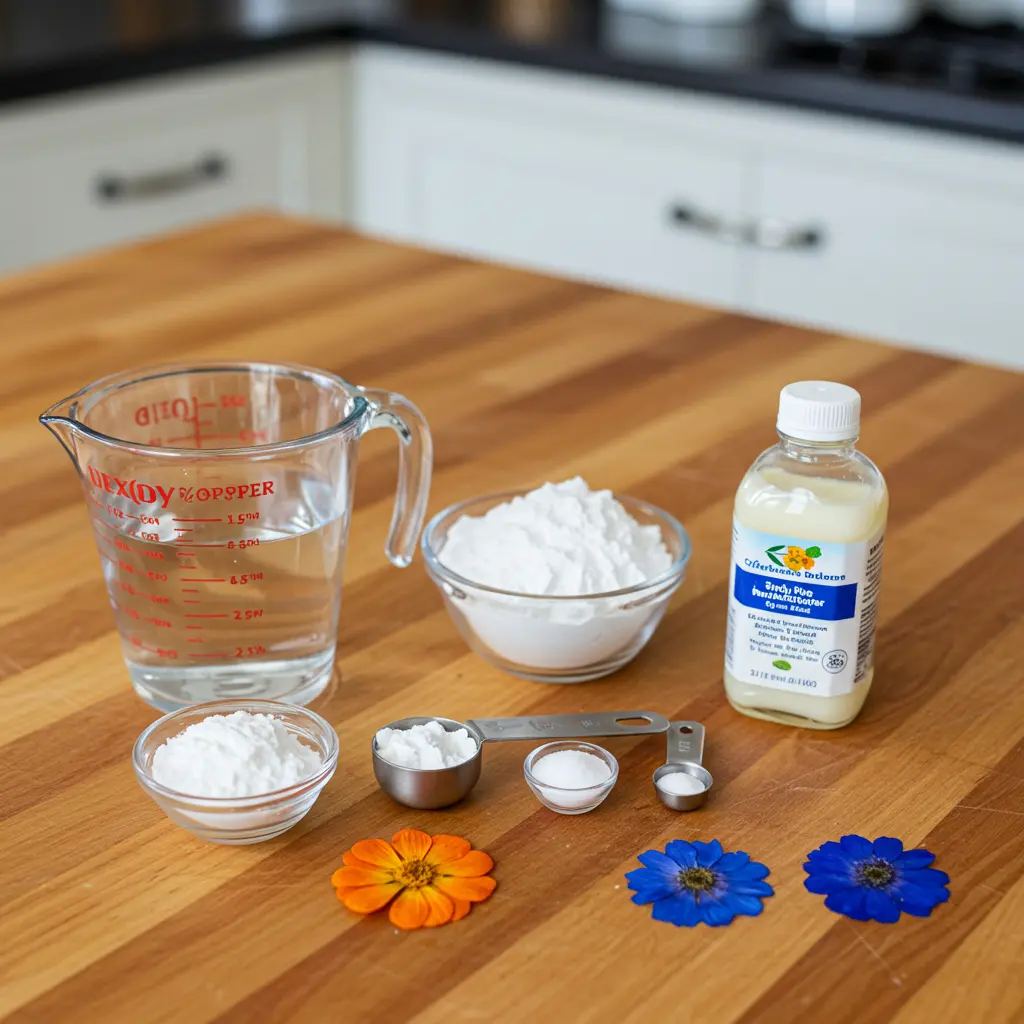Ingredients For DIY Bioplastic Suncatchers
