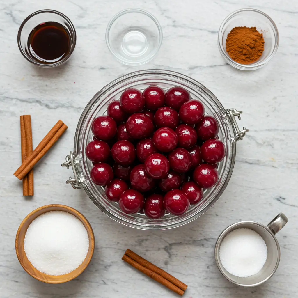 Ingredients for Cinnamon-Spiced Cherry Blasters
