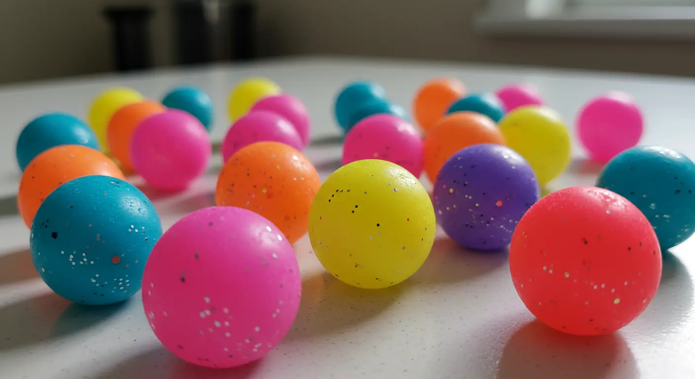DIY super bouncy ball at home with glue, borax,