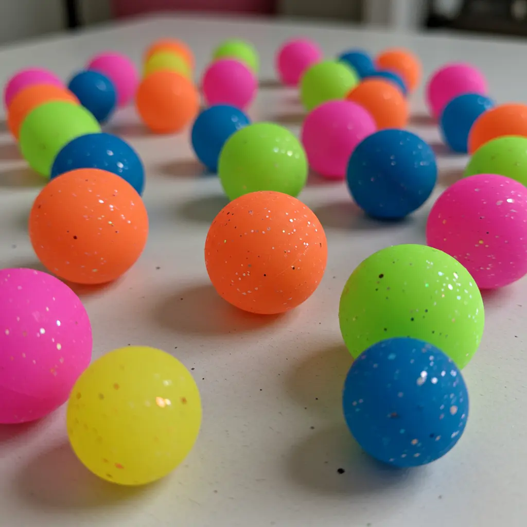 DIY super bouncy ball at home with glue, borax,