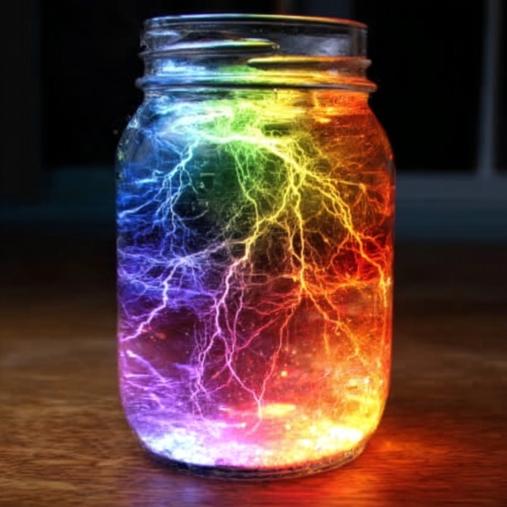 DIY FLASH FLOOD RAINBOW JAR