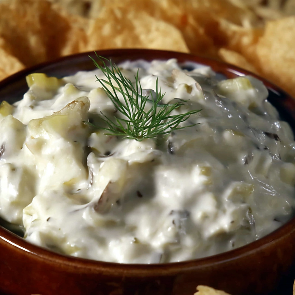 Creamy Dill Pickle Cream Cheese Dip