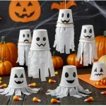 DIY Paper Cup Ghosts