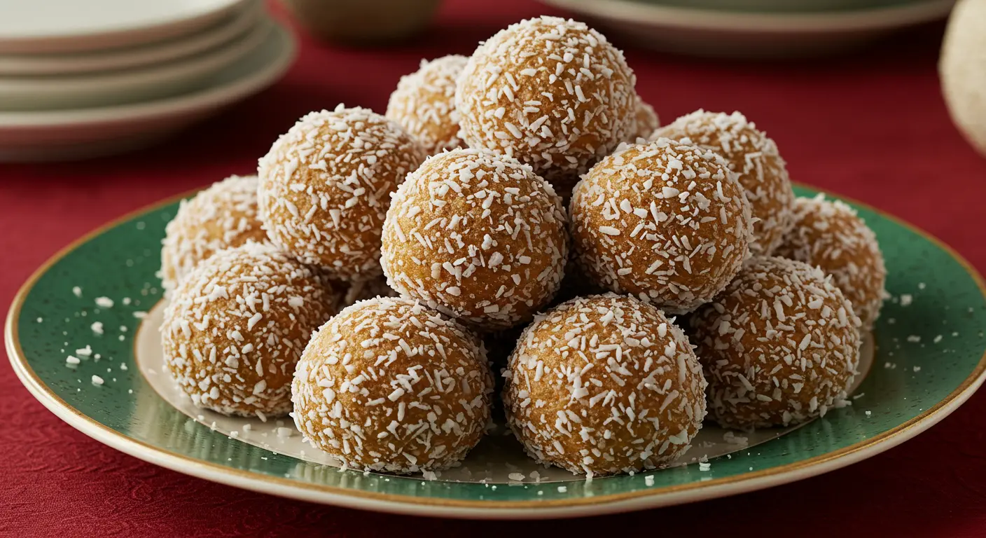 Finished Newfoundland Snowballs on Serving Plate