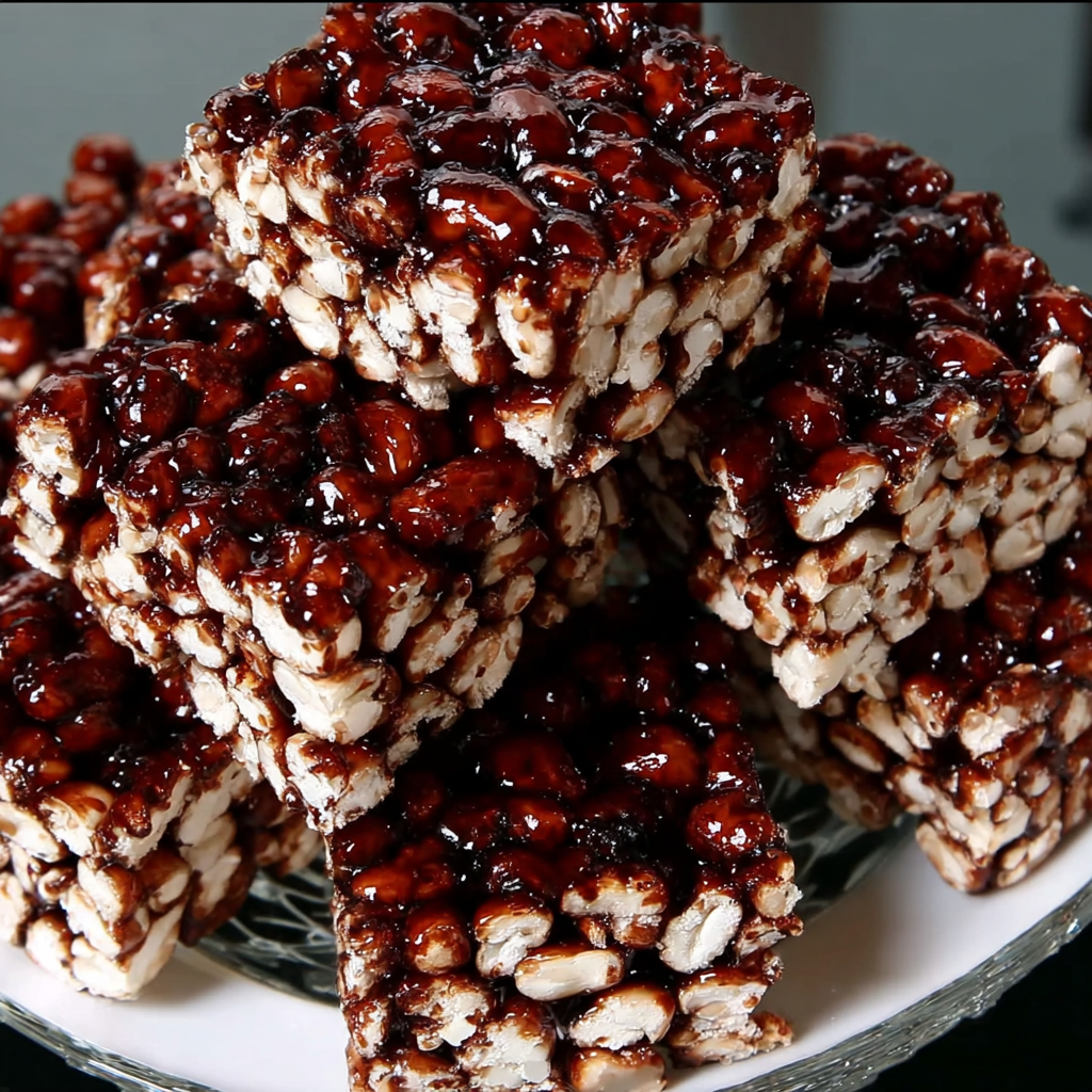 Puffed Wheat Squares — Chewy No-Bake Chocolate Cereal Bars