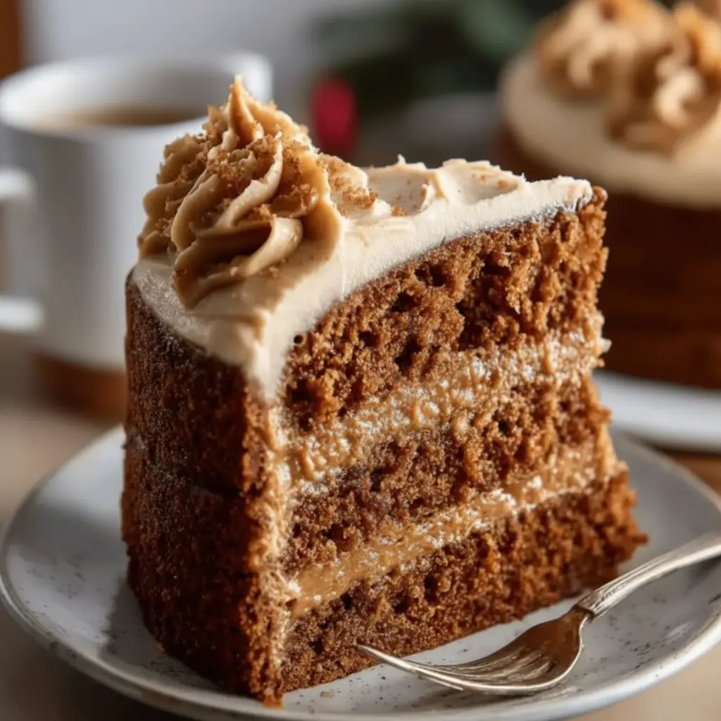 Gingerbread Cake with Cinnamon-Molasses Frosting