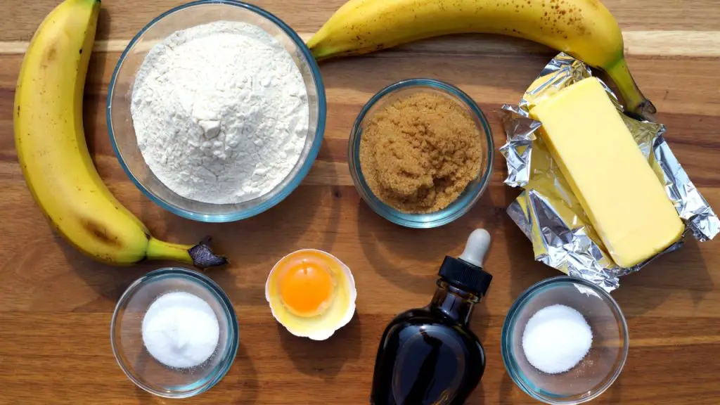 INGREDIENTS for Classic Moist Banana Bread