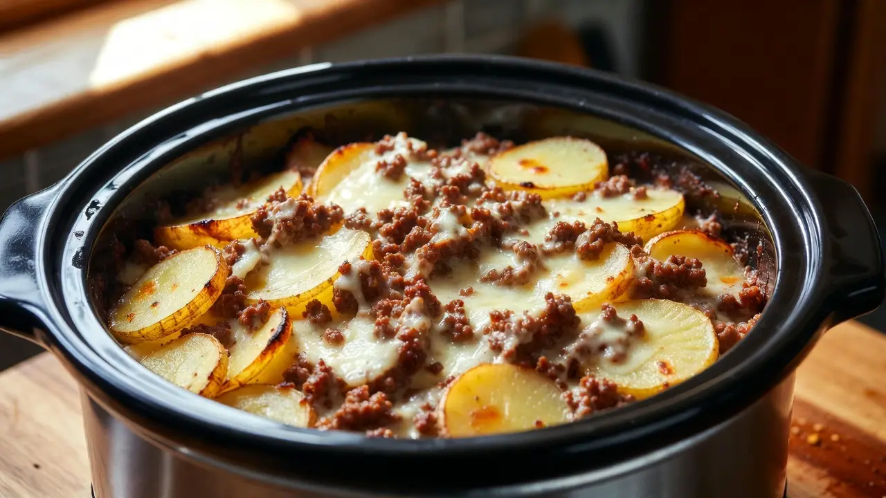 Main Image of crockpot hamburger potato casserole