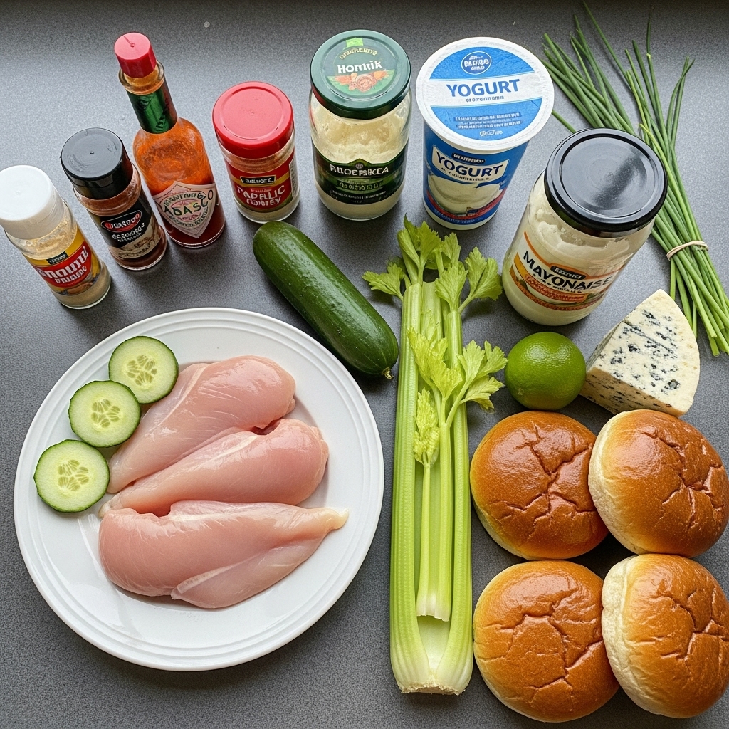 Shredded Buffalo Chicken Sandwich Ingredients