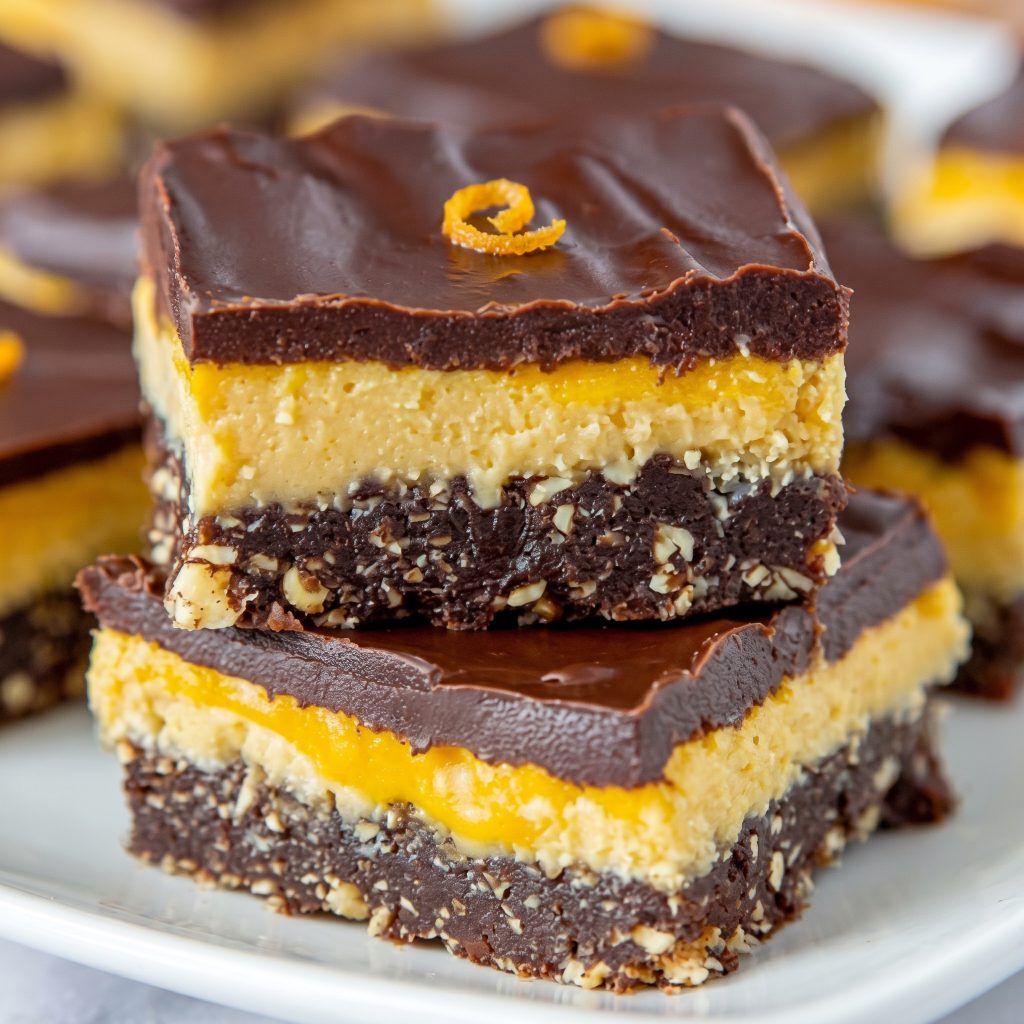 Chocolate Orange Nanaimo Bars (No-Bake & Irresistible)