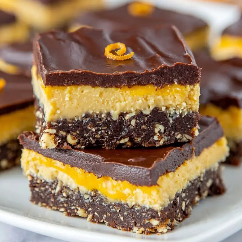 Chocolate Orange Nanaimo Bars (No-Bake & Irresistible)
