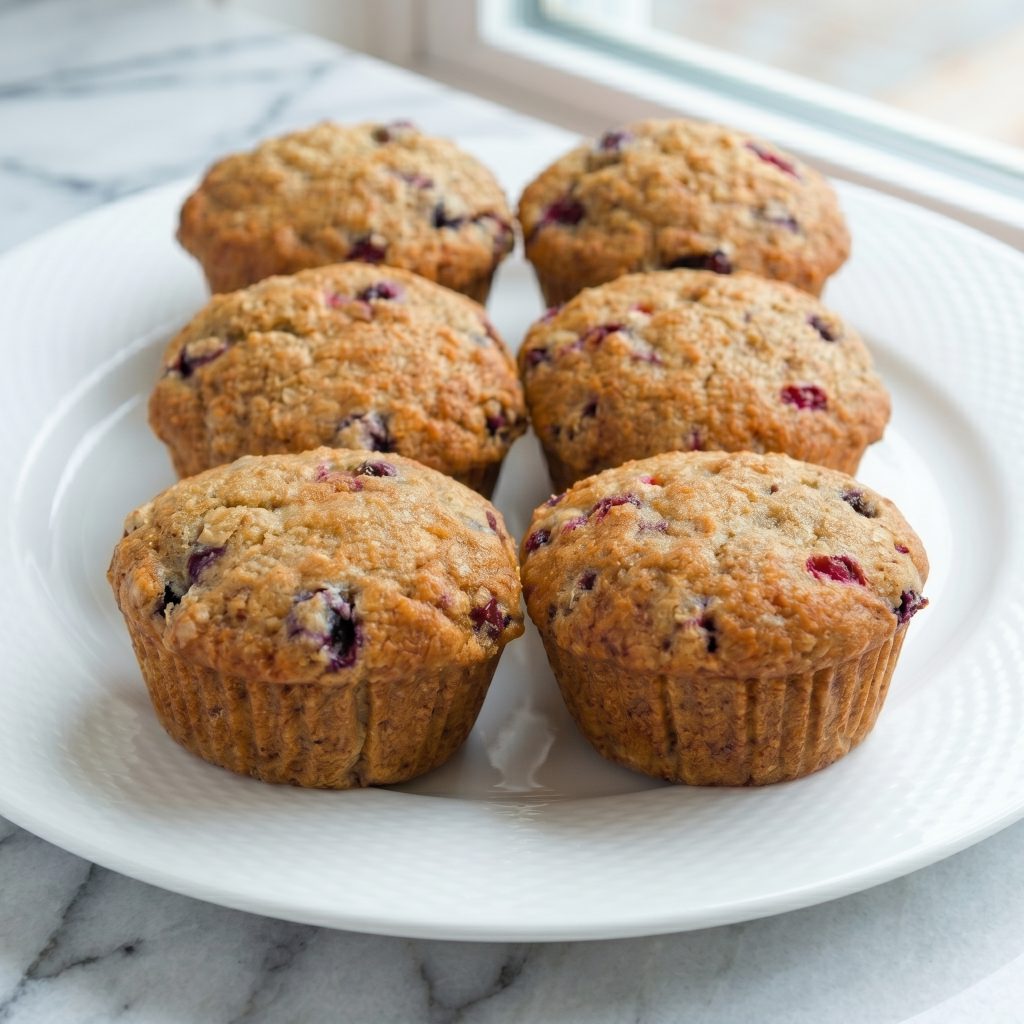 Cranberry Flax Muffins (Healthy, Moist & Flavorful)