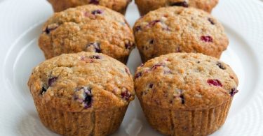 Cranberry Flax Muffins (Healthy, Moist & Flavorful)