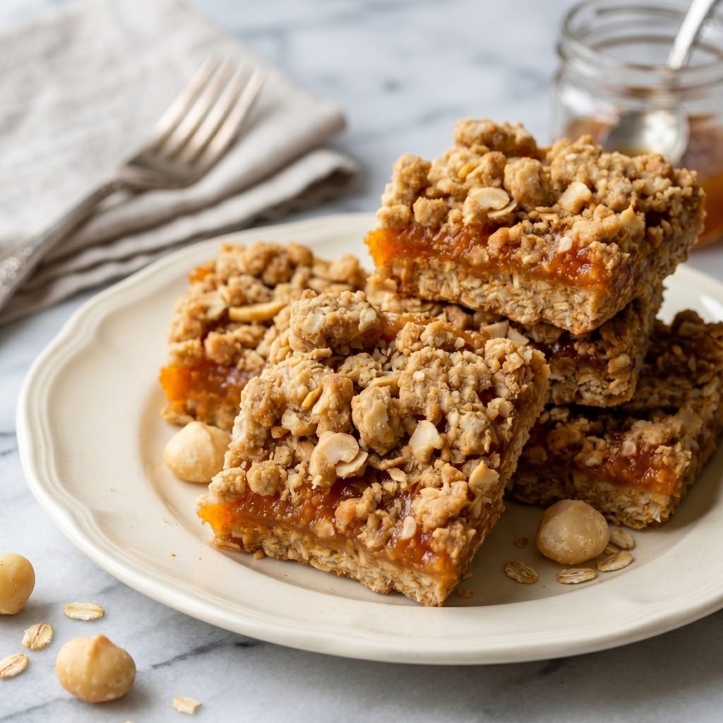 Newfoundland Apricot Crumbles (Buttery Oat Squares with Sweet Apricot Filling)