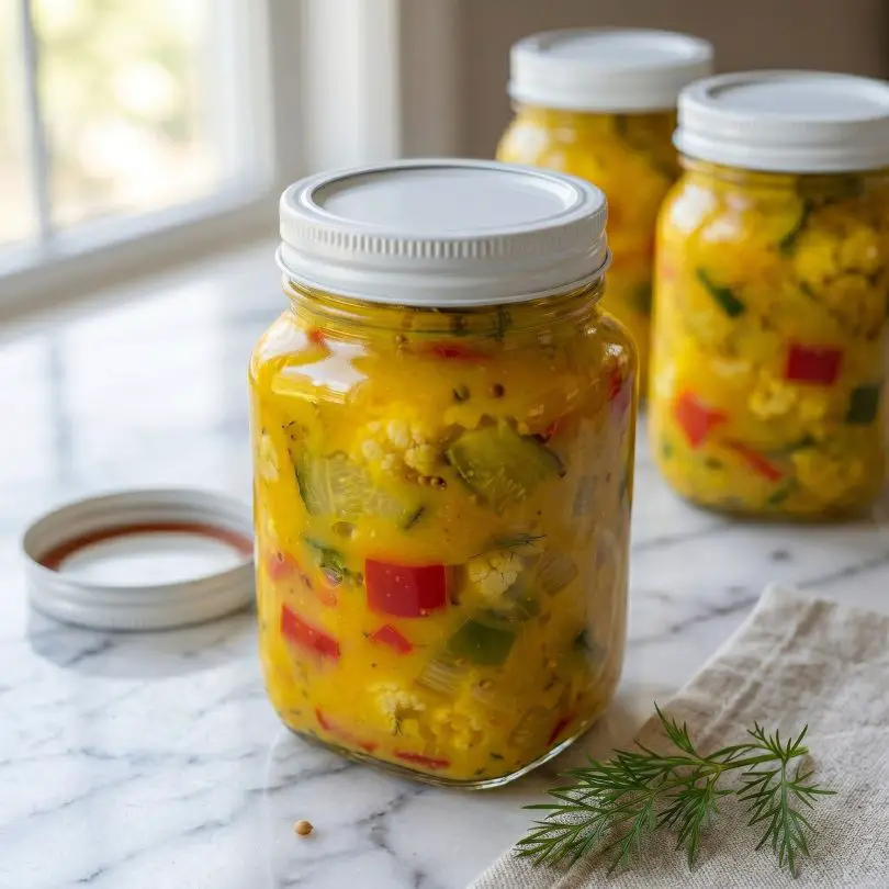 Newfoundland Mustard Pickles (Sweet & Tangy Classic Condiment)