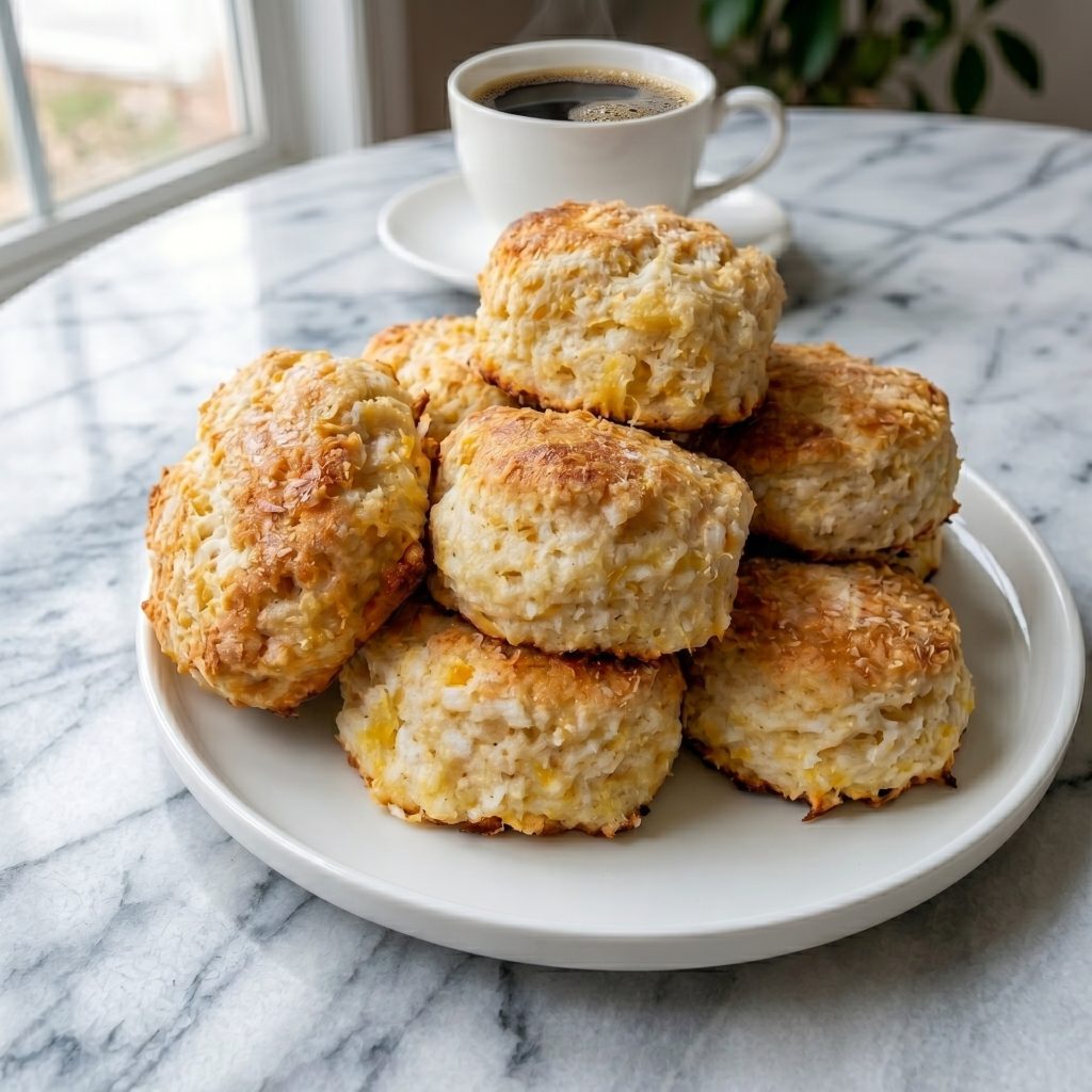 Newfoundland Pineapple Coconut Tea Buns (Soft, Sweet & Tropical Twist)