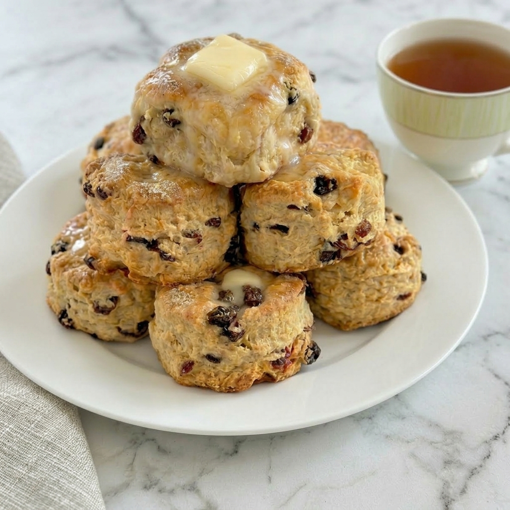 Newfoundland Raisin Buns (Traditional Tea Buns)