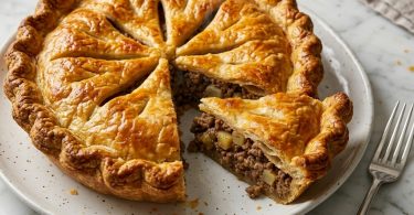 Old Acadian Style Tourtière (Traditional Meat Pie)