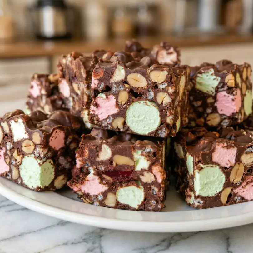 Rocky Road Everything Squares (No-Bake Chocolate Treat)
