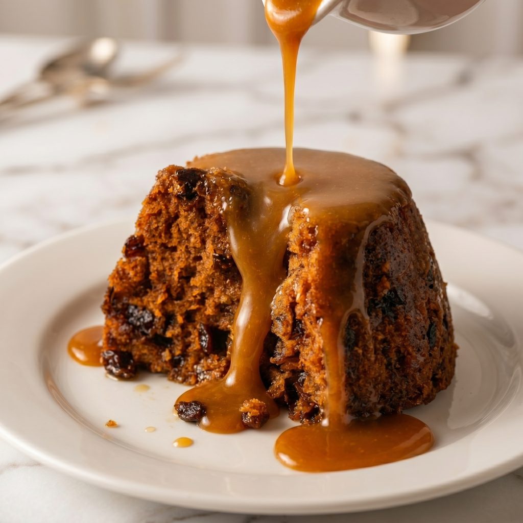 Steamed Molasses Raisin Pudding (Classic Newfoundland Dessert)