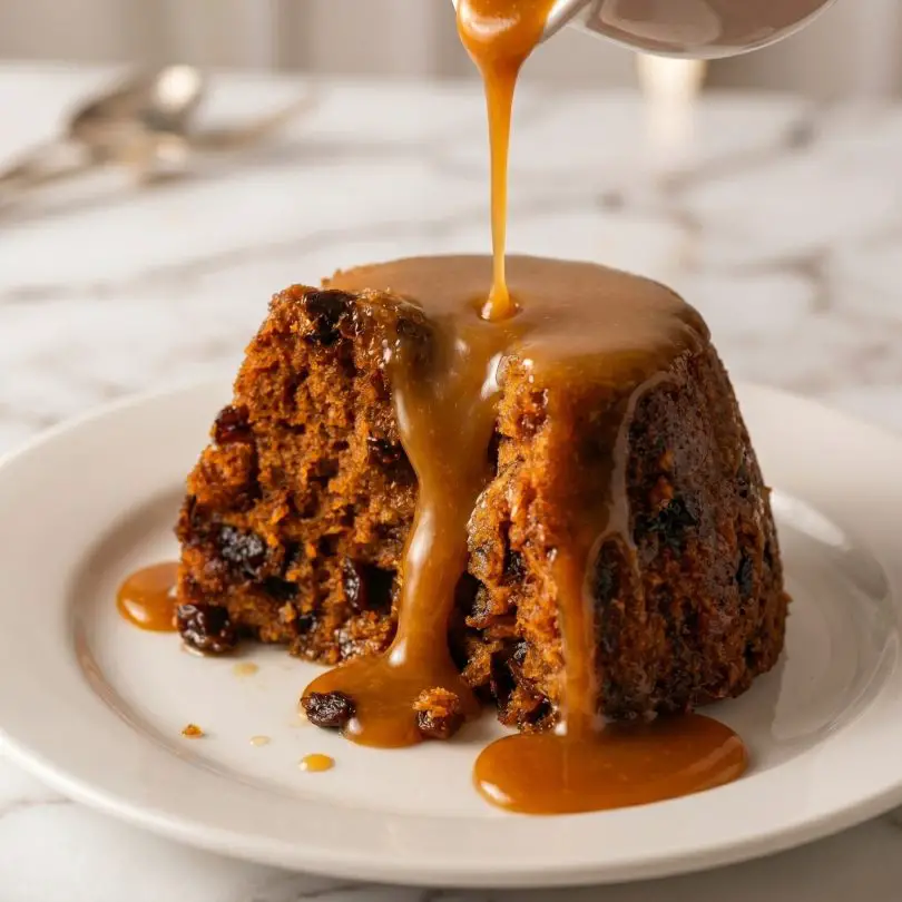 Steamed Molasses Raisin Pudding (Classic Newfoundland Dessert)