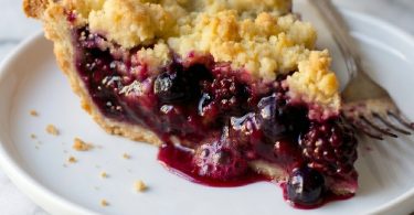 Blackberry Blueberry Crumb Pie (Juicy, Buttery & Irresistible)