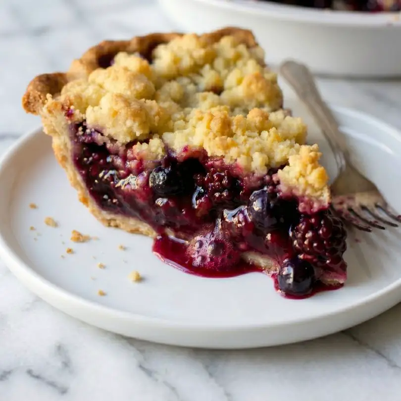 Blackberry Blueberry Crumb Pie (Juicy, Buttery & Irresistible)
