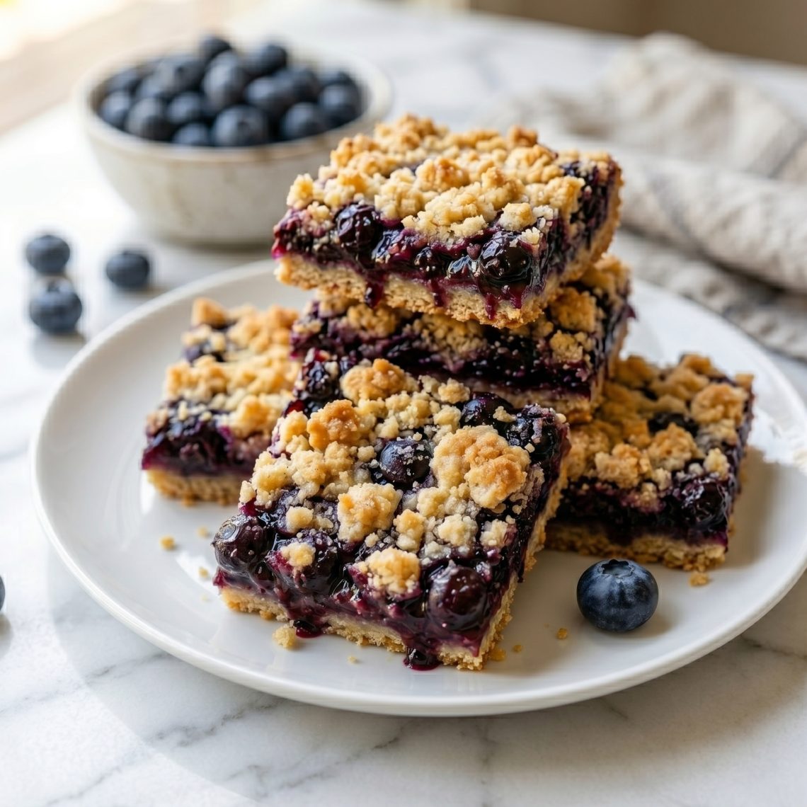 Blueberry Crumb Bars (Buttery, Juicy & Irresistible)