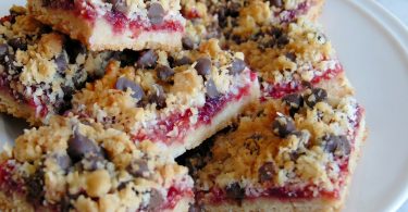 Raspberry Coconut Chocolate Chip Bars (Buttery, Jammy & Irresistible)