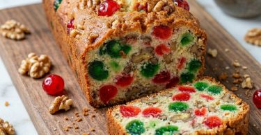 Walnut and Candied Cherry Loaf (Moist, Festive & Full of Flavor)